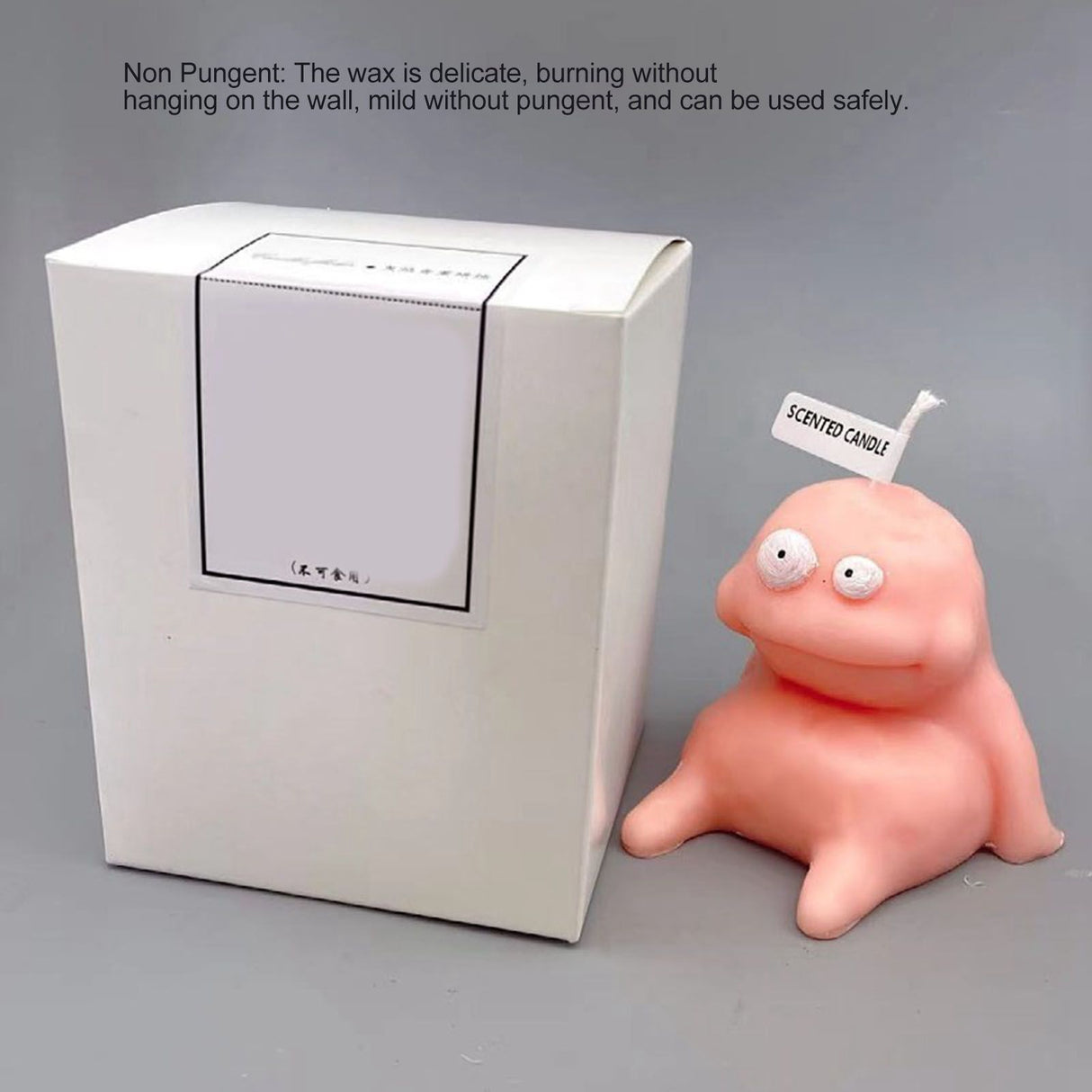Clay Man Shaped Candle Cartoon Fragrant Candles Funny Ugly Cute Candle Souvenirs Fat Pink
