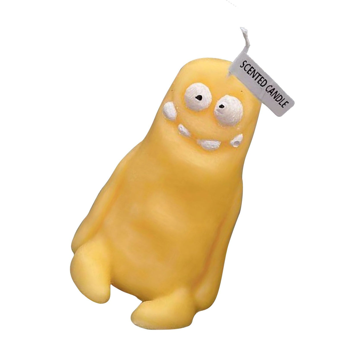 Clay Man Shaped Candle Cartoon Fragrant Candles Funny Ugly Cute Candle Souvenirs Thin Yellow