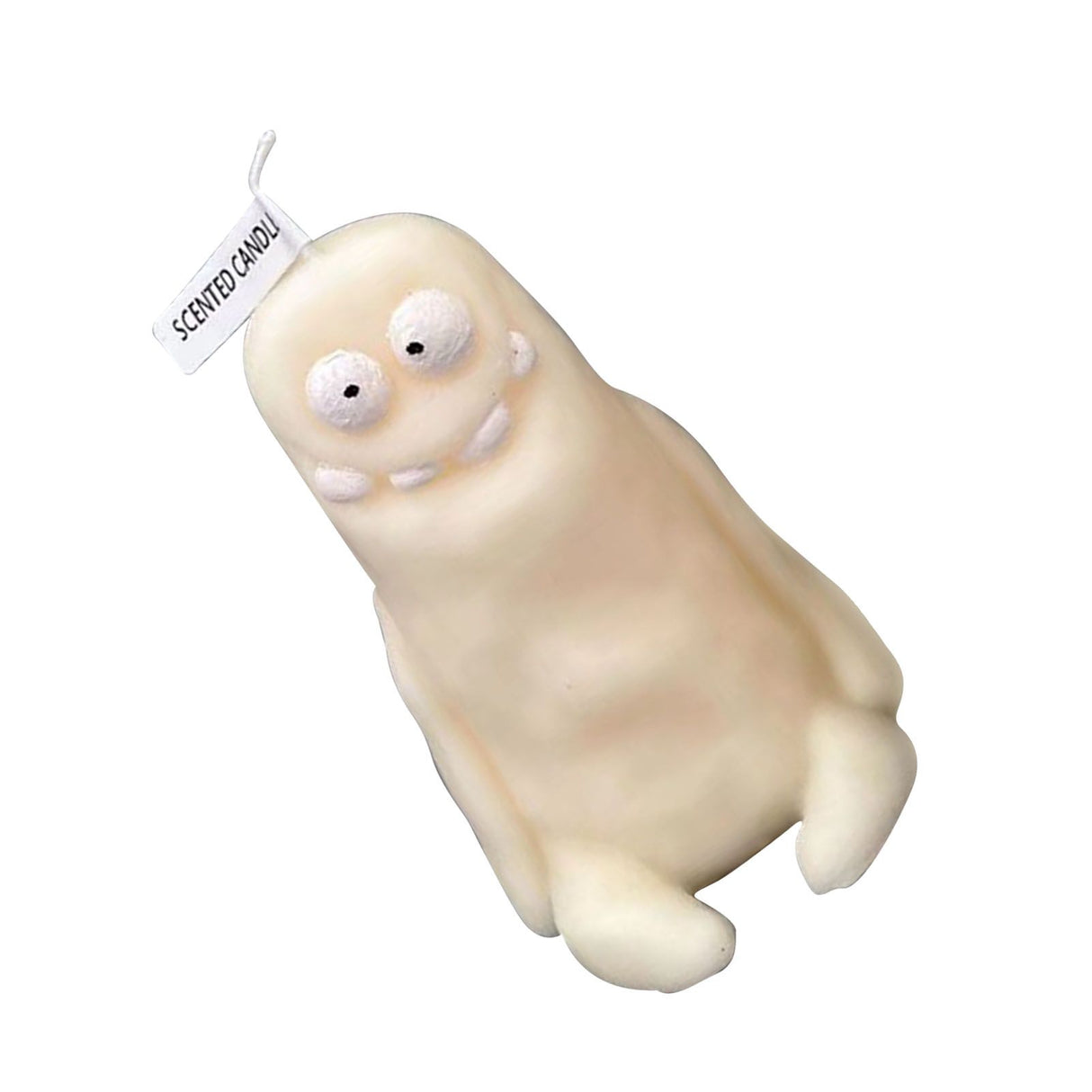 Clay Man Shaped Candle Cartoon Fragrant Candles Funny Ugly Cute Candle Souvenirs Thin White