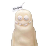 Clay Man Shaped Candle Cartoon Fragrant Candles Funny Ugly Cute Candle Souvenirs Thin White