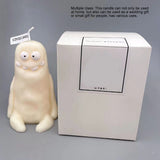 Clay Man Shaped Candle Cartoon Fragrant Candles Funny Ugly Cute Candle Souvenirs Thin White - Extra Image