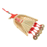 Broom Dustpan Decor Chinese Year Ornament Pendant New Tassel Hanging Decor Mini Fortune Broom Decoration B3