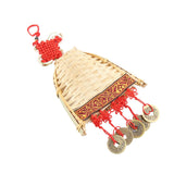 Broom Dustpan Decor Chinese Year Ornament Pendant New Tassel Hanging Decor Mini Fortune Broom Decoration B3