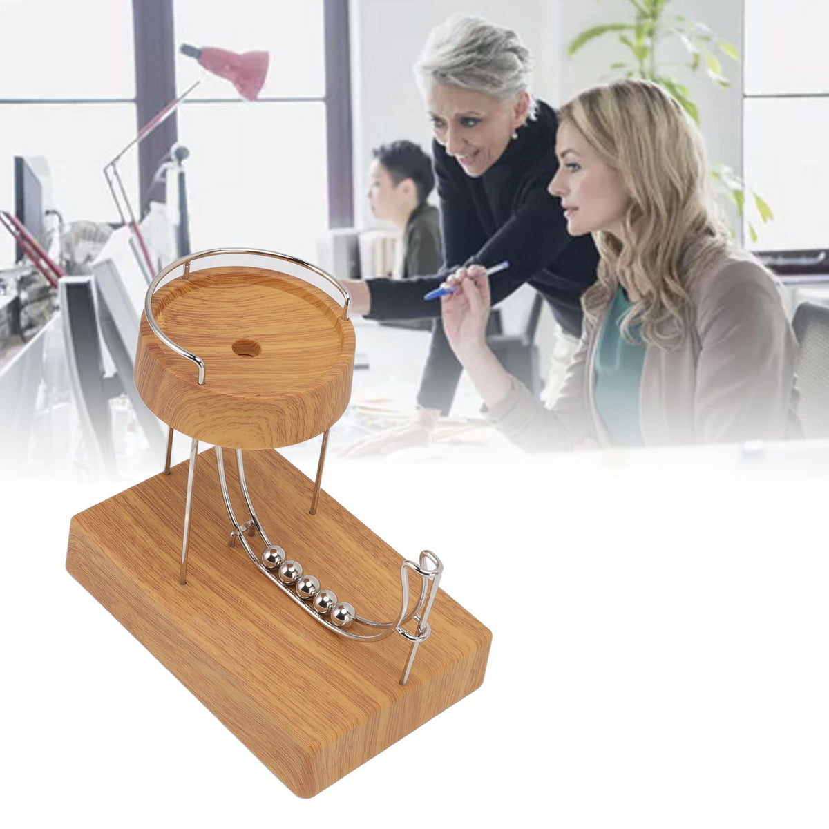 Perpetual Motion Machine Desk Toy Educational Touch Switch Low Noise Stress Relief Desk Toy