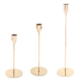 Candle Holders Set of 3 for Taper Candles Decorative Candlestick Metal Stand for Wedding Dinning Party