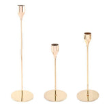 Candle Holders Set of 3 for Taper Candles Decorative Candlestick Metal Stand for Wedding Dinning Party