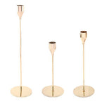Candle Holders Set of 3 for Taper Candles Decorative Candlestick Metal Stand for Wedding Dinning Party