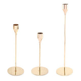 Candle Holders Set of 3 for Taper Candles Decorative Candlestick Metal Stand for Wedding Dinning Party