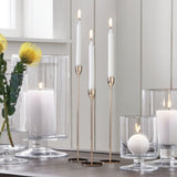 Candle Holders Set of 3 for Taper Candles Decorative Candlestick Metal Stand for Wedding Dinning Party