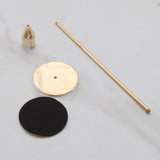 Candle Holders Set of 3 for Taper Candles Decorative Candlestick Metal Stand for Wedding Dinning Party - Close-Up Angle