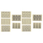10 PCS Outdoor Camping Light Stickers Telescopic Flashlight Lamp Sticker Retro Camp Ambient Light Sticker