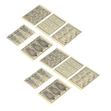 10 PCS Outdoor Camping Light Stickers Telescopic Flashlight Lamp Sticker Retro Camp Ambient Light Sticker - Side View