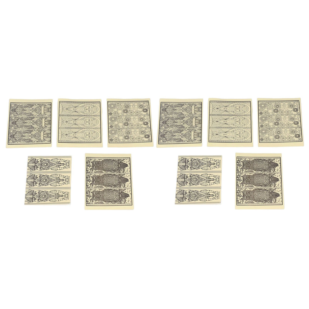 10 PCS Outdoor Camping Light Stickers Telescopic Flashlight Lamp Sticker Retro Camp Ambient Light Sticker