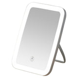Makeup Mirror USB Rechargeable Foldable Portable Touch Regulable LED Makeup Mirror for Bathroom Travel