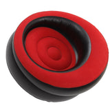 Inflatable Couch Flocking Air Sofa Simple Inflatable Chair for Living Room Bedroom Reading Room Office Balcony Travel Red