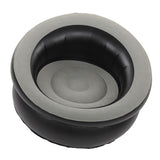 Inflatable Couch Flocking Air Sofa Simple Inflatable Chair for Living Room Bedroom Reading Room Office Balcony Travel Grey