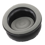 Inflatable Couch Flocking Air Sofa Simple Inflatable Chair for Living Room Bedroom Reading Room Office Balcony Travel Grey - 45-Degree Angle