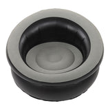 Inflatable Couch Flocking Air Sofa Simple Inflatable Chair for Living Room Bedroom Reading Room Office Balcony Travel Grey - Rear View