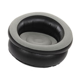 Inflatable Couch Flocking Air Sofa Simple Inflatable Chair for Living Room Bedroom Reading Room Office Balcony Travel Grey
