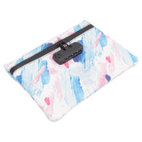 Smell Proof Bag PU Leather Reinforced Stitching Waterproof Zipper Closure Odor Proof Pouch with Password Lock Colorful