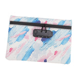 Smell Proof Bag PU Leather Reinforced Stitching Waterproof Zipper Closure Odor Proof Pouch with Password Lock Colorful - Extra Image