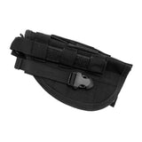 Concealment Holster Nylon Hip Holster with Adjustable Belt for MOLLE for Outdoor Training Camping Black - Close-Up Angle