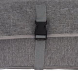 Portable Baby Diaper Changing Mat Foldable Multi Storage Pockets Soft Skin Friendly Oxford Cloth Diaper Changing Pad Gray