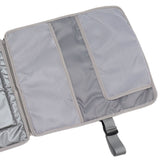 Portable Baby Diaper Changing Mat Foldable Multi Storage Pockets Soft Skin Friendly Oxford Cloth Diaper Changing Pad Gray