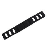 Seniors Bed Transfer Sling Labor Saving Widened Breathable Elderly Lift Turning Belt with Padded Handle for Patient Black - Top-Down View