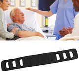Seniors Bed Transfer Sling Labor Saving Widened Breathable Elderly Lift Turning Belt with Padded Handle for Patient Black