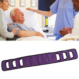 Seniors Bed Transfer Sling Labor Saving Widened Breathable Elderly Lift Turning Belt with Padded Handle for Patient Purple - Extra Image