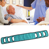 Seniors Bed Transfer Sling Labor Saving Widened Breathable Elderly Lift Turning Belt with Padded Handle for Patient Green