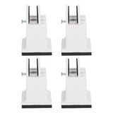 4pcs Adjustable Furniture Risers with Screw Clamp Rubber Bed Couch Risers for Heavy Duty Furniture White