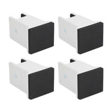 4pcs Adjustable Furniture Risers with Screw Clamp Rubber Bed Couch Risers for Heavy Duty Furniture White