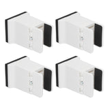 4pcs Adjustable Furniture Risers with Screw Clamp Rubber Bed Couch Risers for Heavy Duty Furniture White