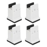 4pcs Adjustable Furniture Risers with Screw Clamp Rubber Bed Couch Risers for Heavy Duty Furniture White - Extra Image