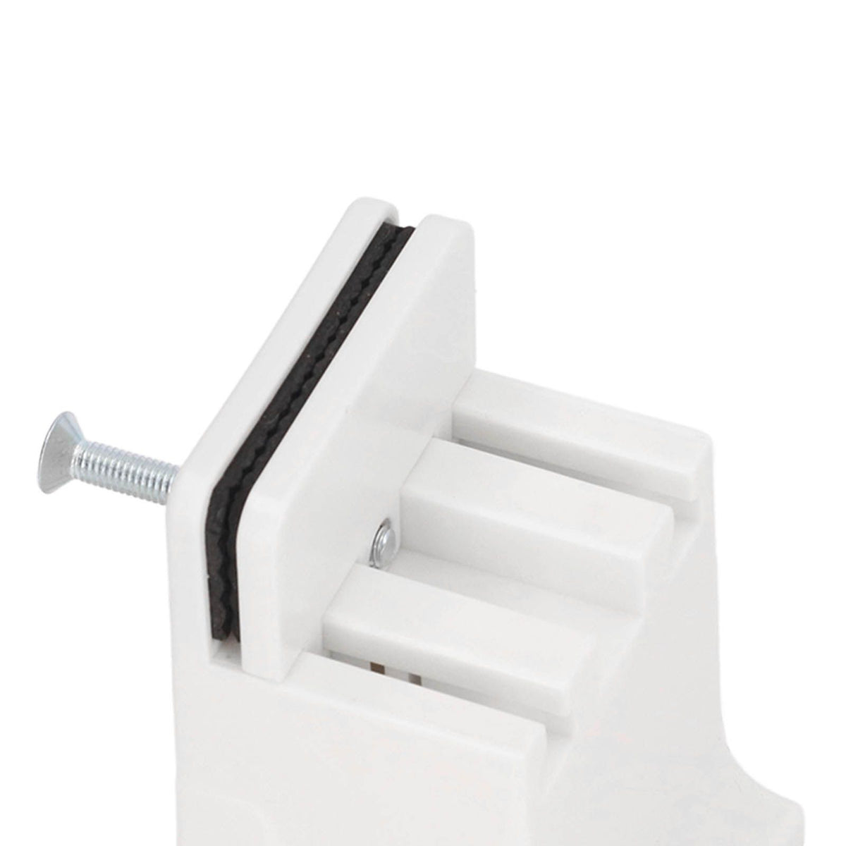 4pcs Adjustable Furniture Risers with Screw Clamp Rubber Bed Couch Risers for Heavy Duty Furniture White