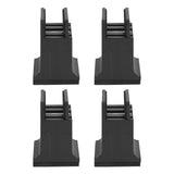 4pcs Adjustable Furniture Risers with Screw Clamp Rubber Bed Couch Risers for Heavy Duty Furniture Black - Low Angle