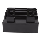 Bamboo Charging Station Multifunction 5 Ports Charging Station Rack for Phones Tablets Watches Electronics Black