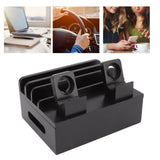 Bamboo Charging Station Multifunction 5 Ports Charging Station Rack for Phones Tablets Watches Electronics Black - Extra Image