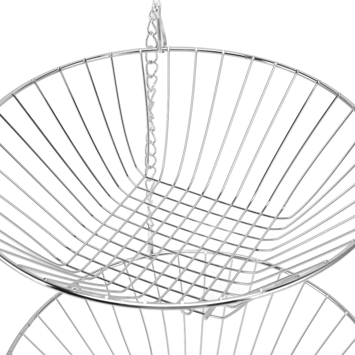3 Tier Kitchen Hanging Fruit Basket Iron Wire Fruit Vegetable Flower Hanging Storage Basket for Indoor Outdoor