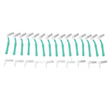 25Pcs L Shape Push Pull Interdental Brush Oral Care Teeth Whitening Dental Tooth Pick Tooth Orthodontic Cleaning Brush Green - Extra Image