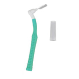 25Pcs L Shape Push Pull Interdental Brush Oral Care Teeth Whitening Dental Tooth Pick Tooth Orthodontic Cleaning Brush Green