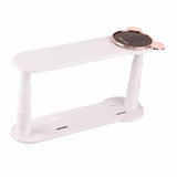 Clothes Hanger Storage Rack Multifunctional Punch Free Hanger Hook Home Balcony Clip Hanger Collector White - Side View