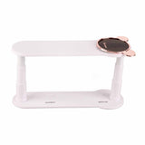Clothes Hanger Storage Rack Multifunctional Punch Free Hanger Hook Home Balcony Clip Hanger Collector White - Top-Down View