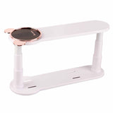 Clothes Hanger Storage Rack Multifunctional Punch Free Hanger Hook Home Balcony Clip Hanger Collector White - Close-Up Angle