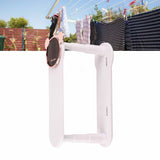 Clothes Hanger Storage Rack Multifunctional Punch Free Hanger Hook Home Balcony Clip Hanger Collector White - Extra Image