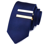 4Pcs Men Tie Clip Copper Fashionable Elegant Slick Finish 4 Colors Male Tie Neck Clamp Set - Extra Image