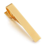 4Pcs Men Tie Clip Copper Fashionable Elegant Slick Finish 4 Colors Male Tie Neck Clamp Set