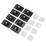 Mini Caster Wheels Adhesive 360 Degree Rotation Roller Wheels for Mini Furniture Storage Box Black - Front View